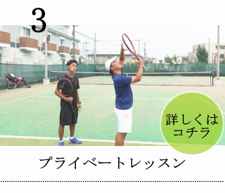 東京都内 テニスプライベートレッスン